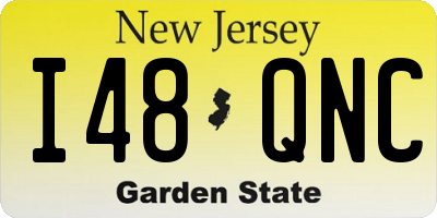 NJ license plate I48QNC