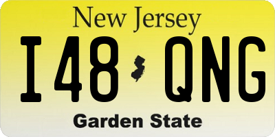 NJ license plate I48QNG