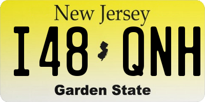 NJ license plate I48QNH