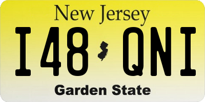NJ license plate I48QNI