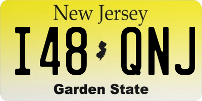 NJ license plate I48QNJ
