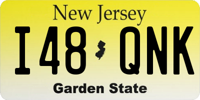 NJ license plate I48QNK