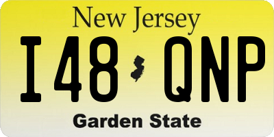 NJ license plate I48QNP