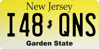 NJ license plate I48QNS