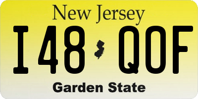 NJ license plate I48QOF