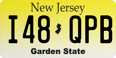 NJ license plate I48QPB