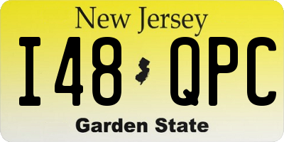 NJ license plate I48QPC