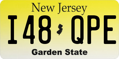 NJ license plate I48QPE