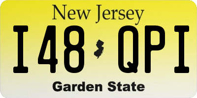 NJ license plate I48QPI