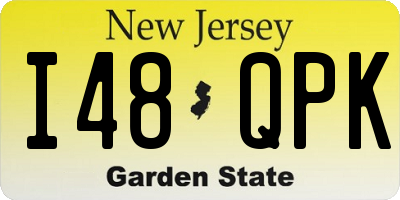 NJ license plate I48QPK