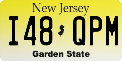NJ license plate I48QPM