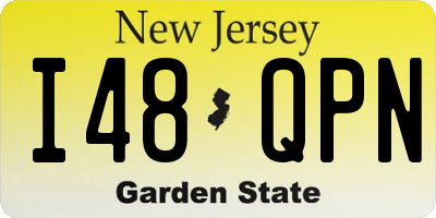 NJ license plate I48QPN