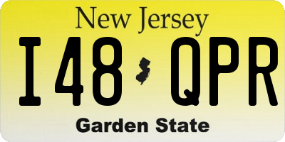 NJ license plate I48QPR