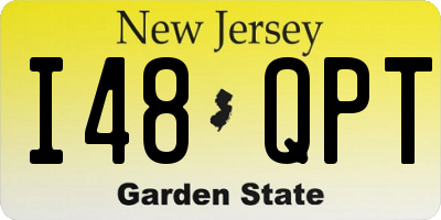 NJ license plate I48QPT