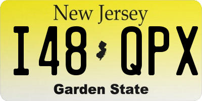 NJ license plate I48QPX