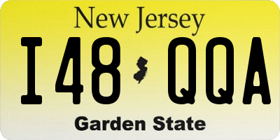 NJ license plate I48QQA