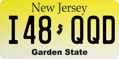 NJ license plate I48QQD
