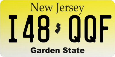 NJ license plate I48QQF