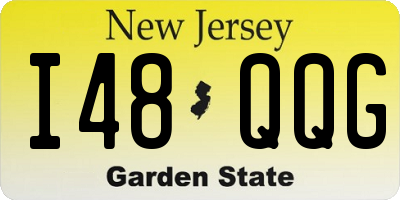 NJ license plate I48QQG