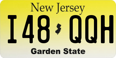 NJ license plate I48QQH
