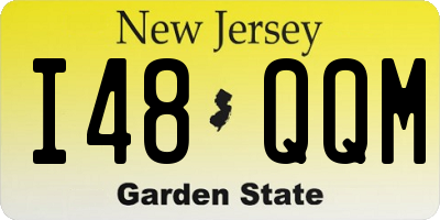 NJ license plate I48QQM