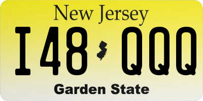 NJ license plate I48QQQ