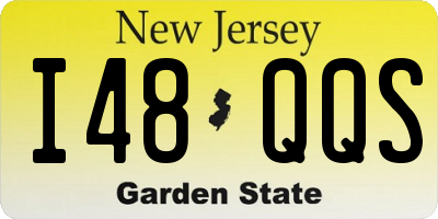 NJ license plate I48QQS