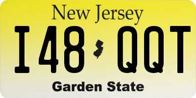 NJ license plate I48QQT