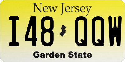 NJ license plate I48QQW