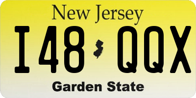 NJ license plate I48QQX