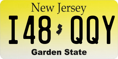 NJ license plate I48QQY