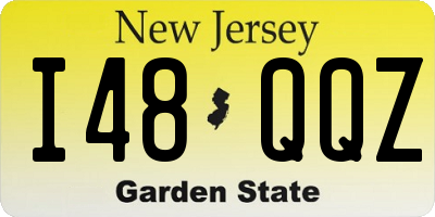 NJ license plate I48QQZ