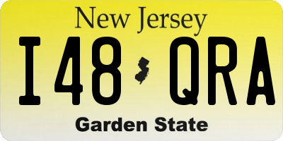 NJ license plate I48QRA