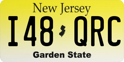 NJ license plate I48QRC