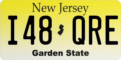 NJ license plate I48QRE