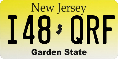 NJ license plate I48QRF