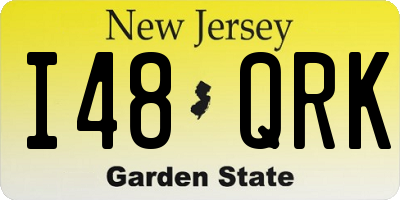 NJ license plate I48QRK