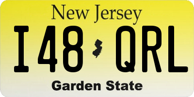 NJ license plate I48QRL