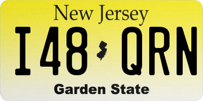 NJ license plate I48QRN