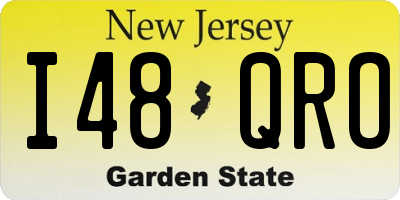 NJ license plate I48QRO