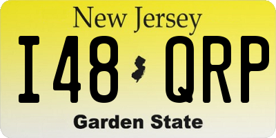 NJ license plate I48QRP