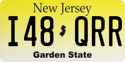 NJ license plate I48QRR