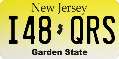 NJ license plate I48QRS