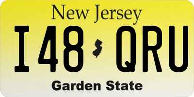 NJ license plate I48QRU