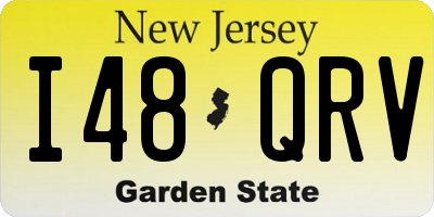 NJ license plate I48QRV
