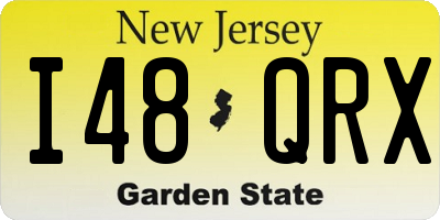 NJ license plate I48QRX
