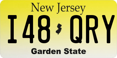 NJ license plate I48QRY