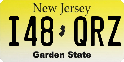NJ license plate I48QRZ