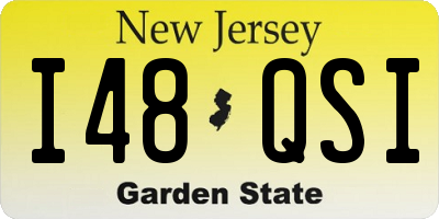 NJ license plate I48QSI