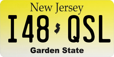 NJ license plate I48QSL